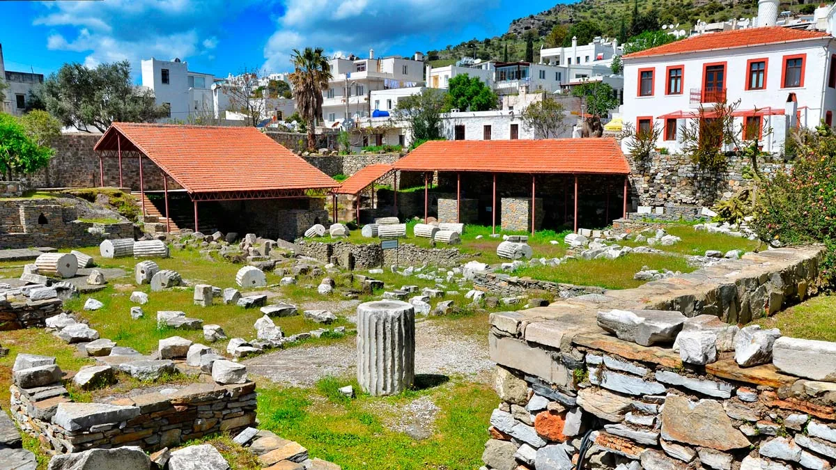 Mausoleum of Halicarnassus site and ancient Bodrum ruins